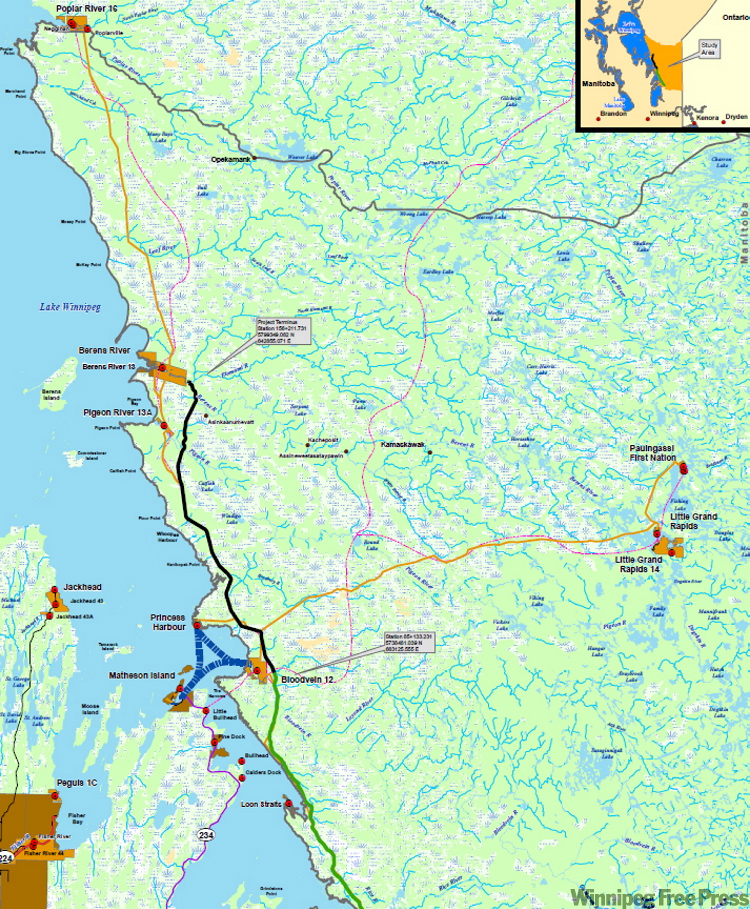 East Side Road Authority
Green line is the Rice River road upgrade; black line indicates the preferred shoreline route.