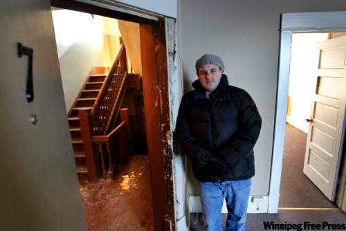 wayne.glowacki@freepress.mb.ca
Jamie Arpin-Ricci at the Maryland Street building being turned into Chiara House.