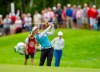 Brooke Henderson, of Smith's Falls, Ont., watches her approach shot on the first hole during the third round of the CP Women's Open in Aurora, Ont., Saturday, Aug. 24, 2019. THE CANADIAN PRESS/Frank Gunn