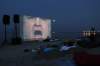 Janek Lowe / Winnipeg Free Press
Free film screening on Gimli's beach last Saturday night.