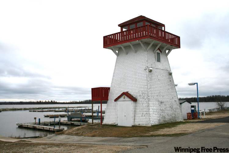 Neil Babaluk for the Winnipeg Free Press
The iconic lighthouse stands watch over an empty marina, as all the boats had been pulled out for the winter by early November.