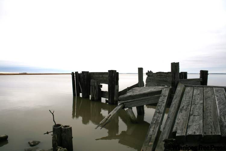 Neil Babaluk for the Winnipeg Free Press
The ruins of a pier on Hecla Island.