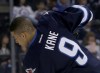 Trevor Hagan / Winnipeg Free Press Archives
Winnipeg Jets' Evander Kane displays his personalized hairdo during a warm-up earlier this month. He wasn't in the warm-up Saturday, but played a regular shift.