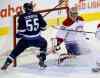 Trevor Hagan / The Canadian Press 
Mark Scheifele had a number opportunities but couldn't put the biscuit in the basket against the Montreal Canadiens.