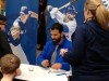 Jason Bell / Winnipeg Free Press
Toronto Blue Jay Jose Bautista signs autographs at Polo Park mall Sunday. Thousands of fans waited to see the slugger.