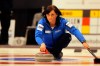 BORIS MINKEVICH / WINNIPEG FREE PRESS
Colleen Kilgallen delivers a rock Friday's 4 p.m. draw.
