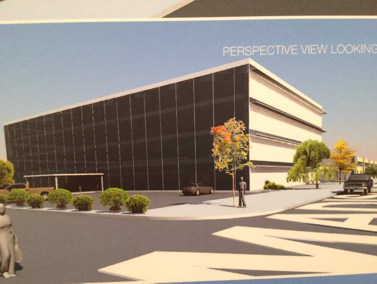 Handout
Plans call for a four-storey office building to be built on the site in the next few years.