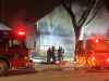 One person is dead after a fire on the 500 block of Manitoba Avenue. (United Fire Fighters of Winnipeg)