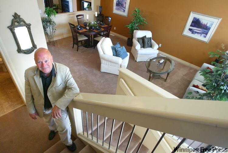 Marc Gallant / Winnipeg Free Press
Marcel Laurendeau poses in a show home in a 2007 file photo.