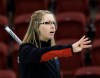 Nathan Denette / The canadian press
Team Ontario skip Krista McCarville calls a shot while playing against Team Manitoba during the 2010 Scotties Tournament of Hearts in Sault Ste. Marie, Ont., on Friday. Team Ontario defeated Team Manitoba 10-3.