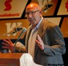 PHIL HOSSACK / WINNIPEG FREE PRESS
Bombers’ new head coach Mike Kelly intrigues fans with his answers at team’s annual fan forum Tuesday night.