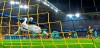 Barcelona's goalkeeper Marc-Andre ter Stegen, left, catches a penalty by Dortmund's Marco Reus, right, during the Champions League Group F soccer match between Borussia Dortmund and FC Barcelona in Dortmund, Germany, Tuesday Sept. 17, 2019. (AP Photo/Martin Meissner)