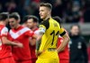 Dortmund's Marco Reus looks disappointed after the German Bundesliga soccer match between Fortuna Duesseldorf and Borussia Dortmund in Duesseldorf, Germany, Tuesday, Dec. 18, 2018. Fortuna defeated Dortmund with 2-1. (AP Photo/Martin Meissner)