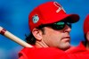 FILE - In this March 17, 2017, file photo, St. Louis Cardinals manager Mike Matheny (22) watches batting practice before a spring training baseball game against the New York Mets in Port St. Lucie, Fla. The Kansas City Royals have hired Matheny as manager on Thursday, Oct. 31, 2019. The 49-year-old Matheny was manager of the cross-state Cardinals from 2012-18, going 591-474 and becoming the first manager to reach the postseason his first four seasons. (AP Photo/John Bazemore, File)