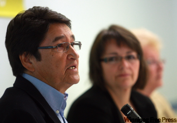 KEN GIGLIOTTI / WINNIPEG FREE PRESS
Ovide Mercredi and Shauna MacKinnon