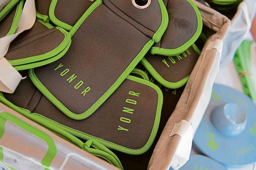 Bahram Mark Sobhani For The Washington Post
A box of Yondr phone pouches sit in a box prior to a June 14 performance by Dave Chappelle at the Aztec Theater in San Antonio. Yondr pouches disable cell phone usage inside the venue, creating a phone-free zone.
