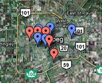 Most- and least-ticketed photo radar intersections in Winnipeg