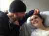 Gordon Sinclair Jr. / Winnipeg Free Press
Calli Vanderaa, the 16-year-old high school girl shot late last month with a stolen RCMP handgun, smiles up at her father Corey during a visit at her HSC hospital room Sunday.