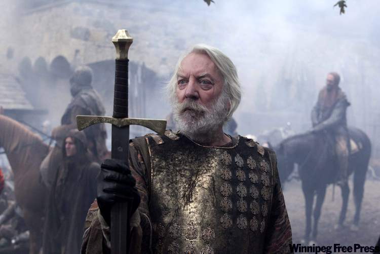 Donald Sutherland stars in CBC miniseries The Pillars of the Earth.