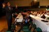 KEN GIGLIOTTI / WINNIPEG FREE PRESS
Michael (Pinball) Clemons actually turned an Association of Manitoba Municipalities meeting into an exciting event.