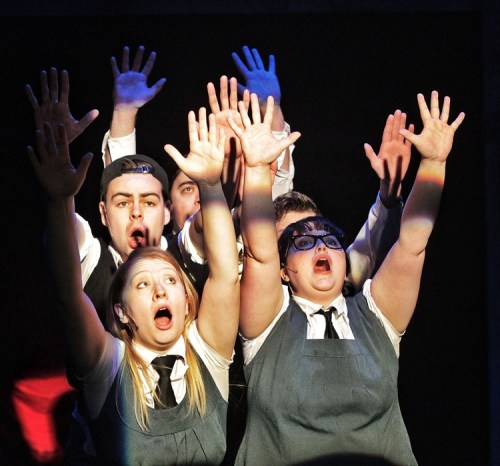 The tale of the premature death of six small town teens in a roller-coaster derailment teems with killer performances, fresh musical numbers, inventive staging and an endless supply of loopy black humour.