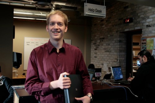 Sean Ledwich / Red River College
“Frankly, I don’t think a rebate would stop people from trying to get out (of the province), if they could,” says Michael Kozakewich, a Red River College student who signed up for the rebate after graduating from the U of M in 2007.