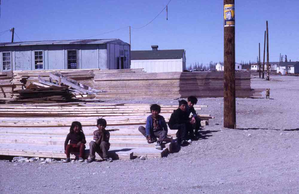 WILLIAM KOOLAGE PHOTO
Construction of Dene Village in Churchill, 1968