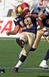 KEN GIGLIOTTI / WINNIPEG FREE PRESS ARCHIVES
Alexis Serna kicking off in July.