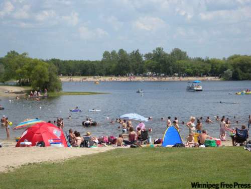 Neil Babaluk for the Winnipeg Free Press
The lake at St. Malo Provincial Park was created with the damming of the Rat River in 1958, and immediately became a popular swimming spot.