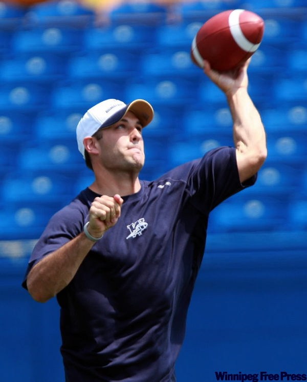 KEN GIGLIOTTI / WINNIPEG FREE PRESS
Stefan LeFors, probable No. 1 QB, this town is yours for the taking.