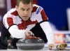 Nathan Denette / THE CANADIAN PRESS
Skip Jeff Stoughton throws his rock while playing against Team Gunnlaugson during the 2009 Canadian Olympic Curling Trials in Edmonton on Wednesday.