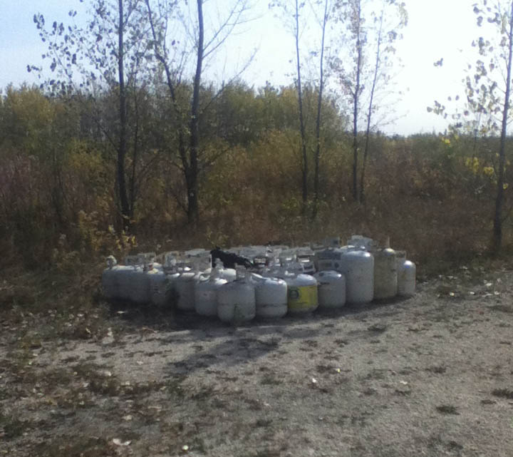 Dumped propane tanks at wildlife park a puzzler Winnipeg Free Press