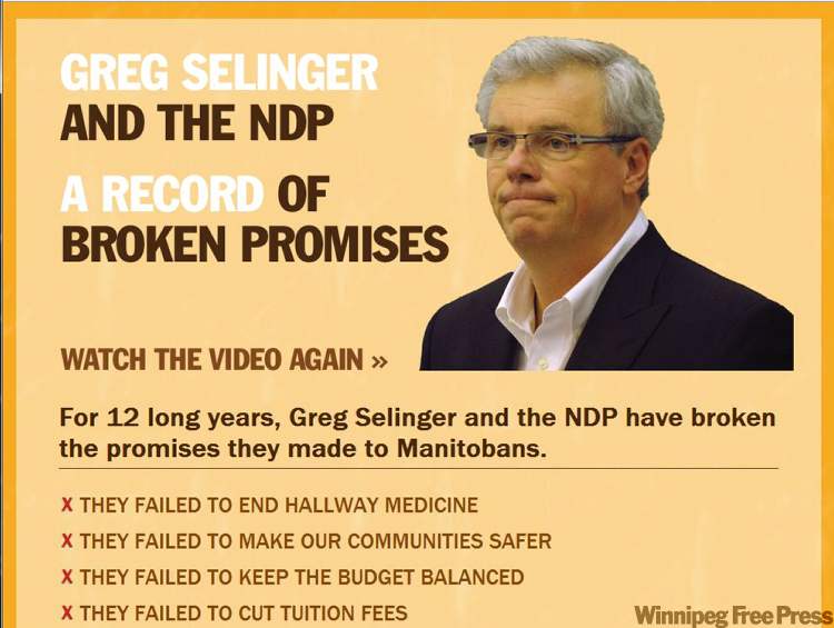 An image of the screen displayed at todaysndp.com.