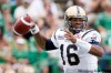 Troy Fleece / Canwest News Service
Winnipeg Blue Bombers' Michael Bishop (16) throws a pass against the Saskatchewan Roughriders in first half CFL action.