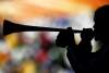 Bernat Armangue / the associated press
A soccer fan blows a vuvuzela at Free State Stadium in Bloemfontein, South Africa, Monday, June 14, 2010.
