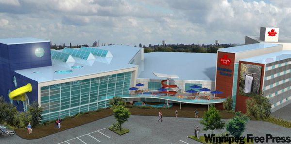 Number 10 Architectural Group
An artist's conception of Canad Inns' proposed water park and hotel expansion. The status of the project is unknown at this time.