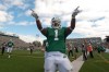 Liam Richards / The Canadian Press
Saskatchewan Roughriders running back Kory Sheets celebrates a touchdown against the Winnipeg Blue Bombers during the first half of CFL football action in Regina Sunday.  The Riders won the game, 48-25.