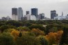 RUTH BONNEVILLE / WINNIPEG FREE PRESS
Winnipeg's downtown area skyline from Westview Park, also known as Garbage hill, blanketed with a patchwork of fall colours on the treeline in the foreground Monday morning.  
Standup photo 
SEPT 25, 2017