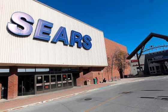 The Sears department store at St. Vital Centre closed in 2017.