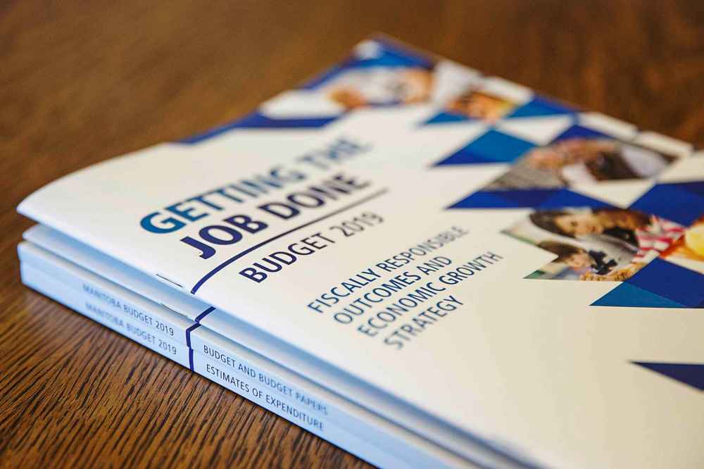 Last year's 2019 provincial budget was titled Getting the Job Done. (Mike Deal / Winnipeg Free Press files)