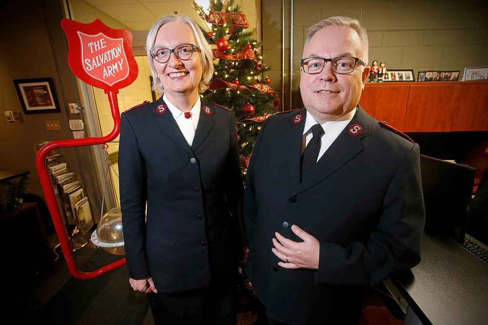 JOHN WOODS / WINNIPEG FREE PRESS
JOHN WOODS / WINNIPEG FREE PRESS
Divisional Commander for the Prairie Division, Major Shawn Critch, and Major Brenda Critch, Divisional Secretary for Spiritual Life Development and Divisional Director of Women’s Ministries are photographed at their College For Officer Training Monday, December 9, 2019.
Reporter: Speirs