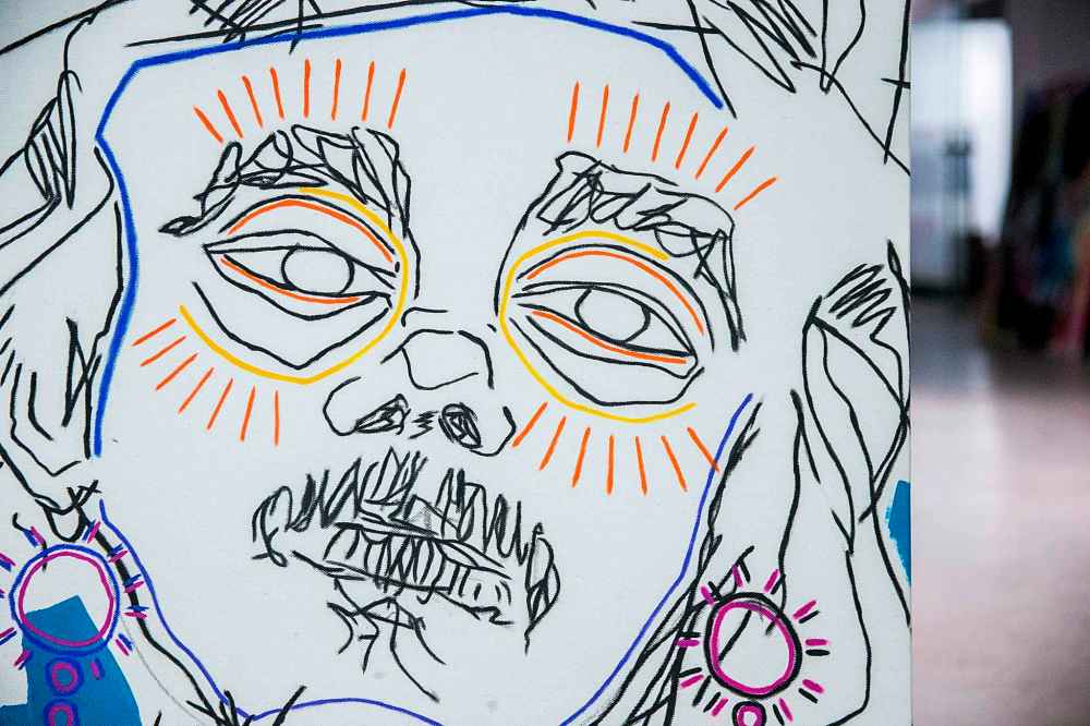 MIKAELA MACKENZIE / WINNIPEG FREE PRESS
Creating these pieces wasn’t always easy. Bistyek feels each memory as he translates it and commits it to paint, or charcoal, or whatever of the many mediums he brings into his work.