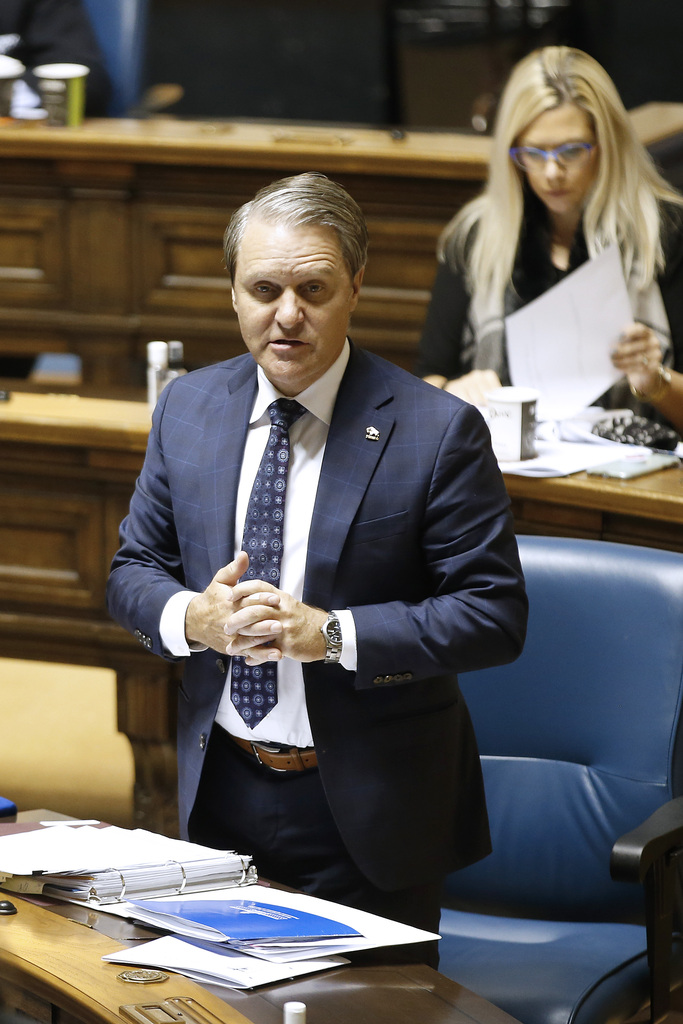 Health Minister Cameron Friesen described the legislative agenda as robust. (John Woods / Winnipeg Free Press)