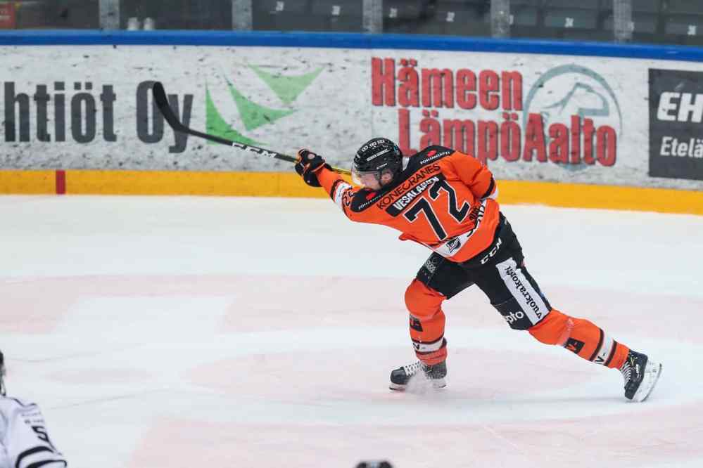 SUPPLIED PHOTO
The Winnipeg Jets loaned prospect Kristian Vesalainen to HPK of the elite Finnish Liiga where he's been focussed on developing his defensive game.