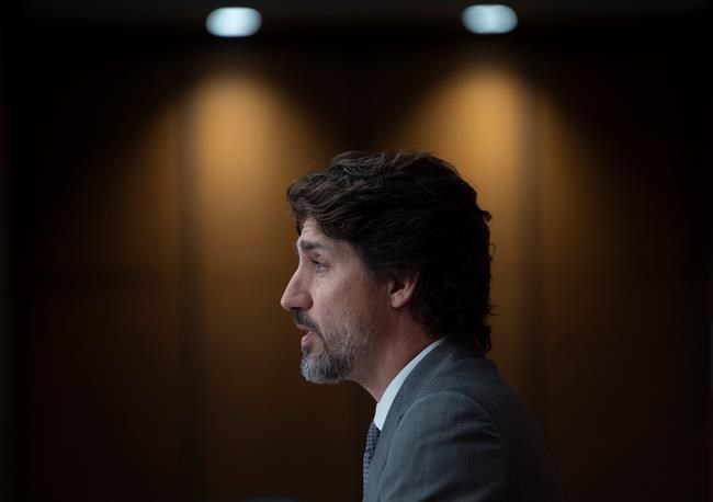 Prime Minister Justin Trudeau speaks during a news conference, Wednesday,July 8, 2020 in Ottawa. THE CANADIAN PRESS/Adrian Wyld