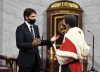 Prime Minister Justin Trudeau speaks with Chief Justice Richard Wagner as they wait for the throne speech in the Senate chamber in Ottawa on Wednesday, Sept. 23, 2020. THE CANADIAN PRESS/Adrian Wyld