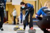 Lisa Weagle of Team Jones sweeps during the Stu Sells Oakville Tankard at the KW Granite Club in Waterloo, Ont. on Friday, October 2, 2020.THE CANADIAN PRESS/Geoff Robins