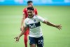 Michael Baldisimo of the Vancouver Whitecaps is the kind of midfielder who shows no fear as he strips opponents of the ball, but away from the field friends and family describe him as shy. Baldisimo celebrates his goal against Toronto FC during the second half of an MLS soccer game in Vancouver, on Saturday, September 5, 2020. THE CANADIAN PRESS/Darryl Dyck