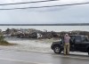 Debris from a burnt out fish plant is scattered along the shore in Middle West Pubnico, N.S. on Saturday, Oct. 17, 2020. A large fire destroyed a commercial building that was the scene of a confrontation earlier in the week between Indigenous and non-Indigenous fishermen.Tensions remain high over an Indigenous-led lobster fishery that has been the source of conflict. THE CANADIAN PRESS /Andrew Vaughan