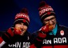 Gold medallists in the two-man bobsled from Justin Kripps, left, and Alexander Kopacz, of Canada, pose during their medals ceremony at the 2018 Winter Olympics in Pyeongchang, South Korea, Tuesday, Feb. 20, 2018. THE CANADIAN PRESS/AP/Charlie Riedel